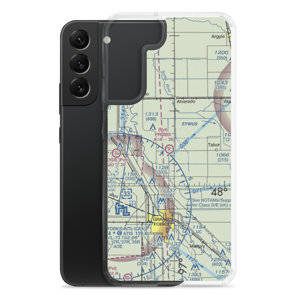 Pribbs Field (2MN0) VFR Sectional Samsung Case Samsung Galaxy S22 Plus model shown