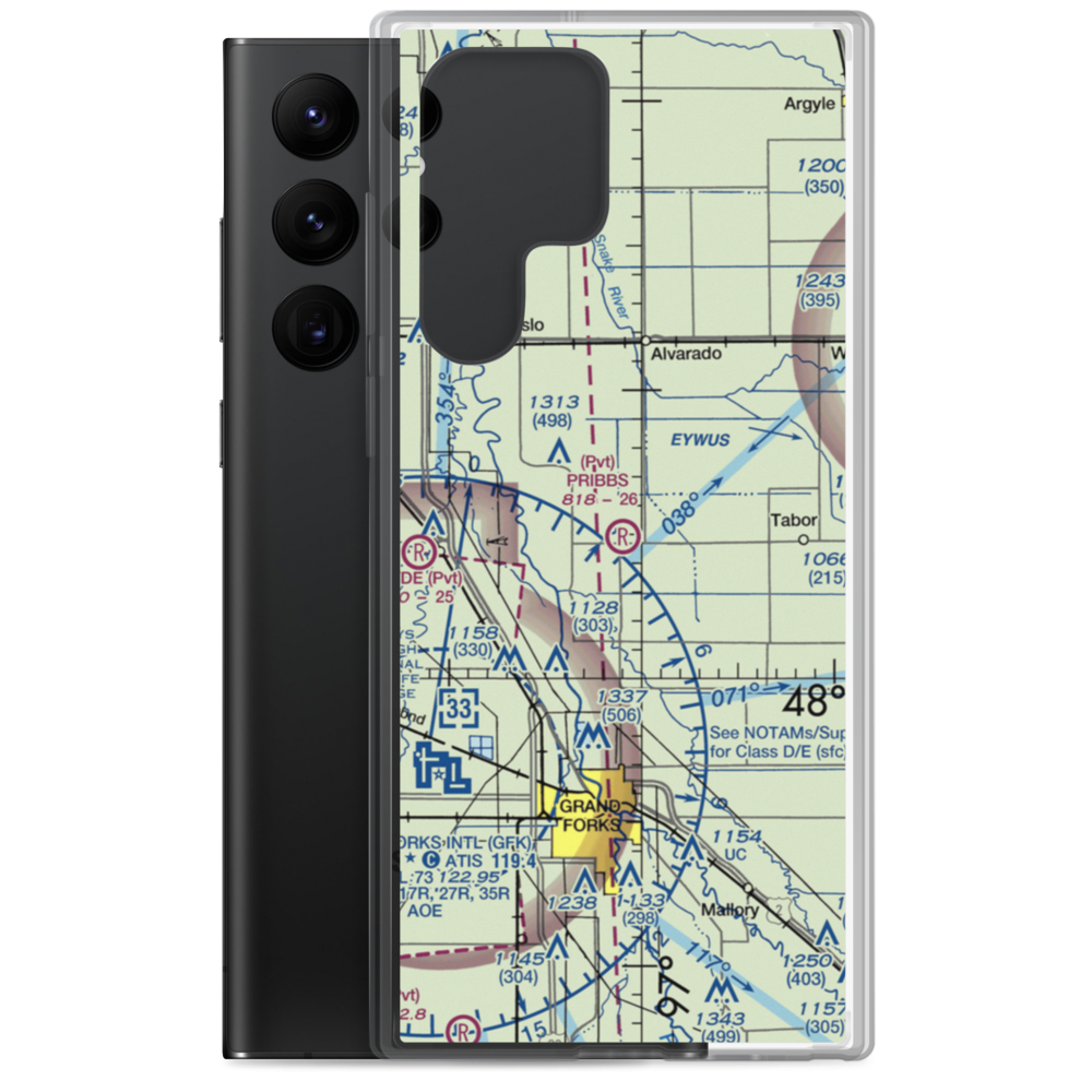 Pribbs Field (2MN0) VFR Sectional Samsung Case Samsung Galaxy S22 Ultra model shown