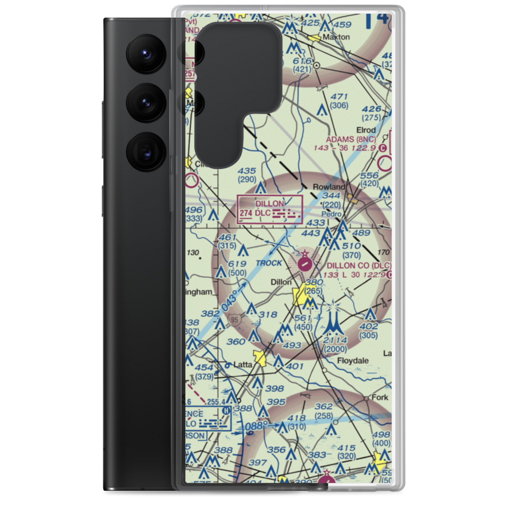 Price Airport (SC89) VFR Sectional Samsung Case Samsung Galaxy S22 Ultra model shown