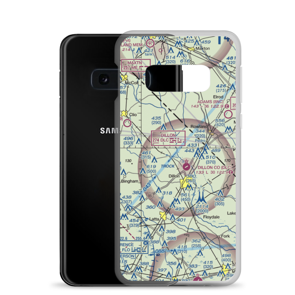 Price Airport (SC89) VFR Sectional Samsung Case Samsung Galaxy S10e model shown