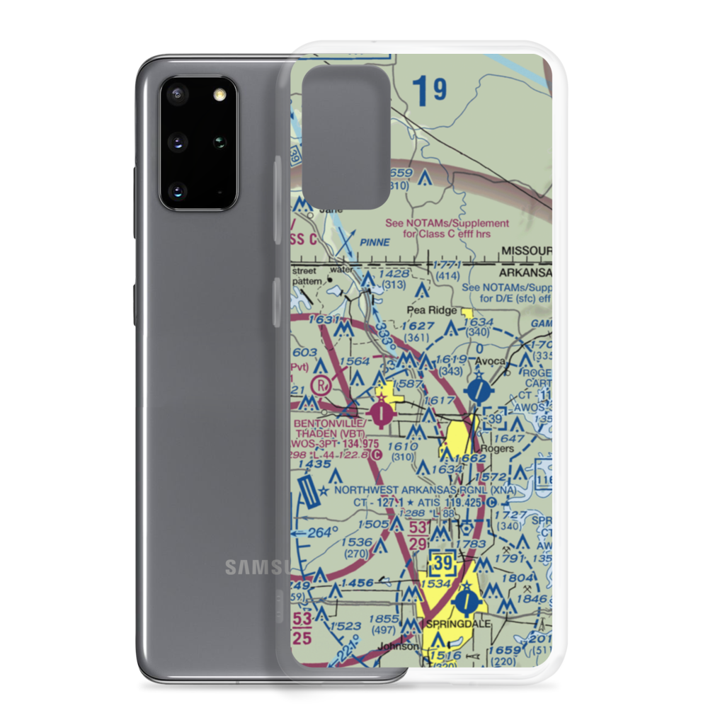 Price Coffee Airfield (58AR) VFR Sectional Samsung Case Samsung Galaxy S20 Plus model shown
