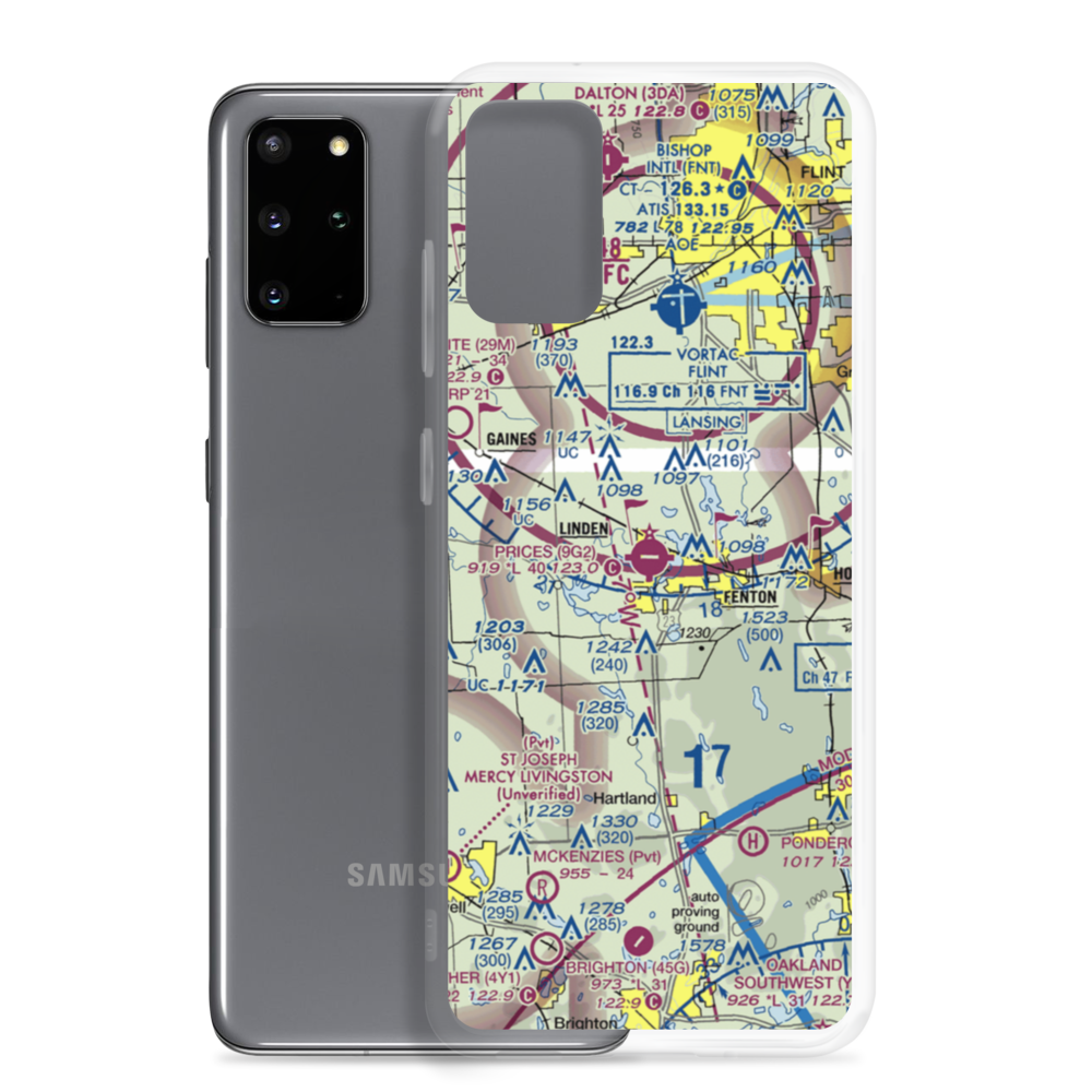 Prices Airport (9G2) VFR Sectional Samsung Case Samsung Galaxy S20 Plus model shown