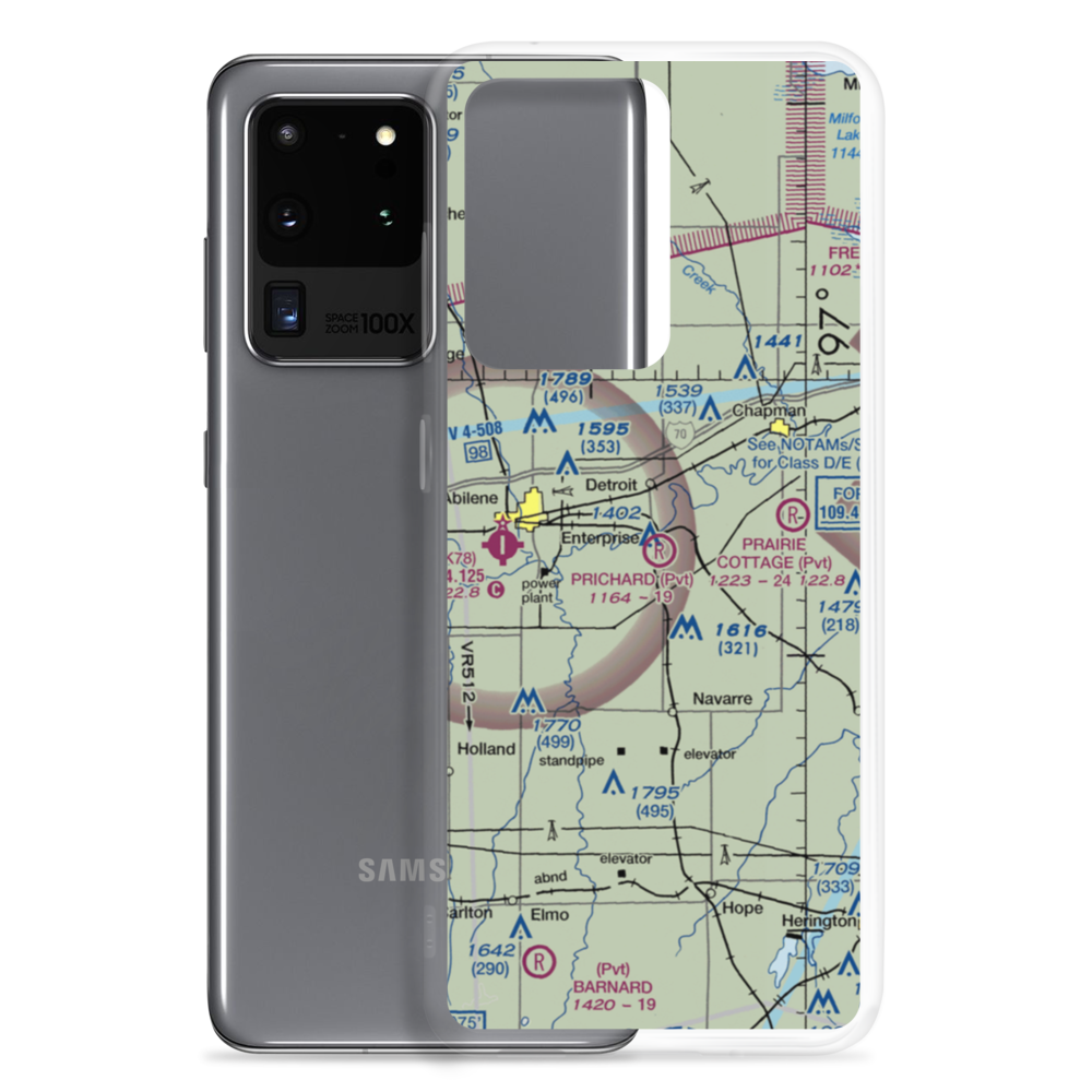 Prichard Airstrip (1KS4) VFR Sectional Samsung Case Samsung Galaxy S20 Ultra model shown