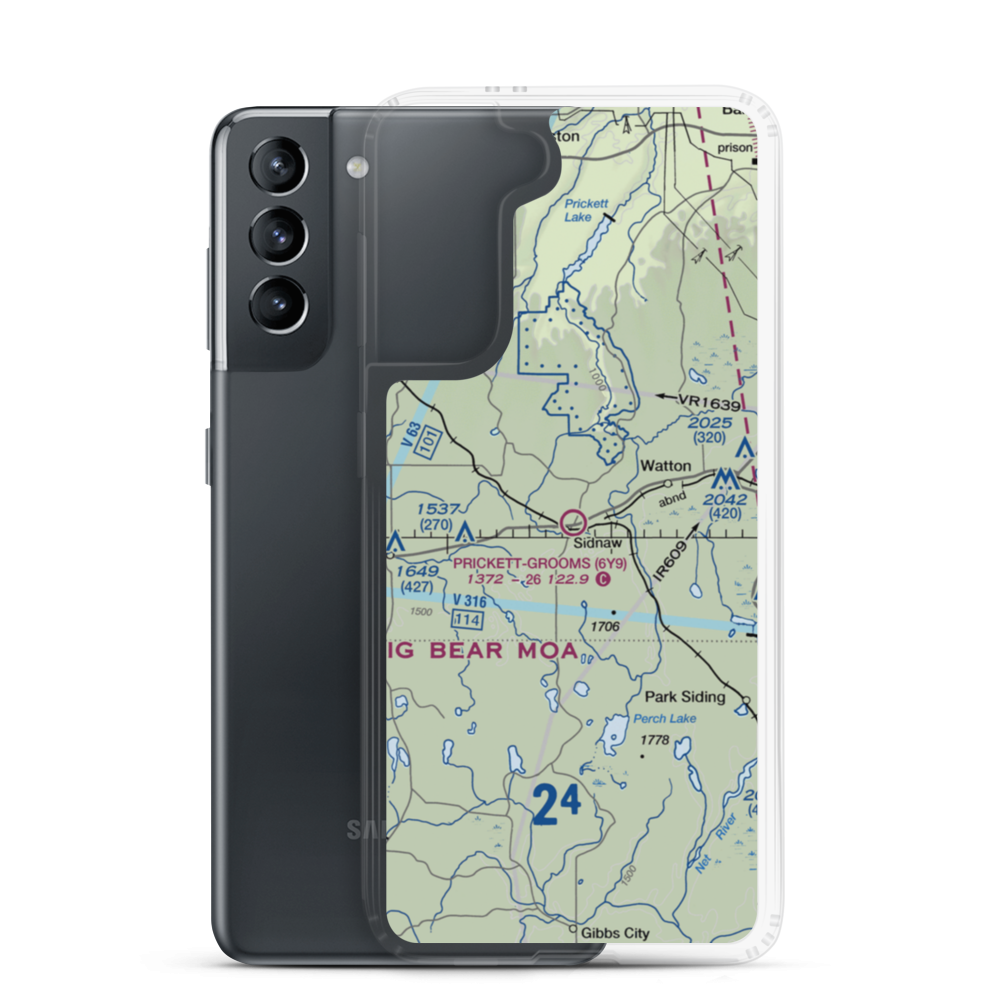 Prickett-Grooms Field (6Y9) VFR Sectional Samsung Case Samsung Galaxy S21 model shown