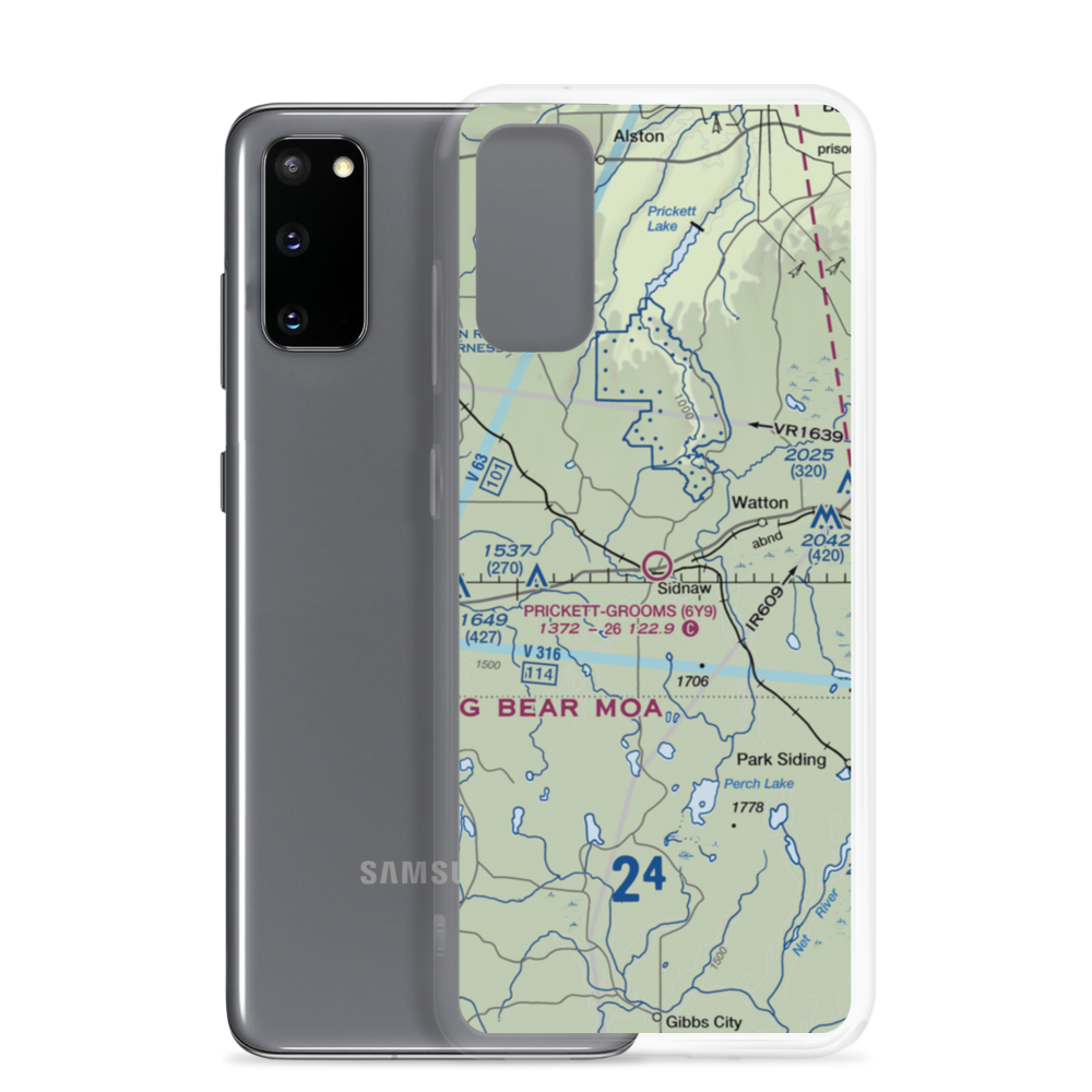 Prickett-Grooms Field (6Y9) VFR Sectional Samsung Case Samsung Galaxy S20 model shown