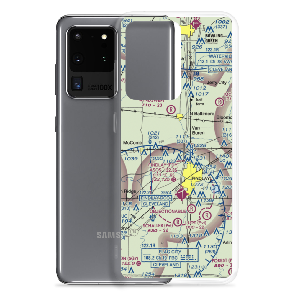 Priebe Airport (7D5) VFR Sectional Samsung Case Samsung Galaxy S20 Ultra model shown