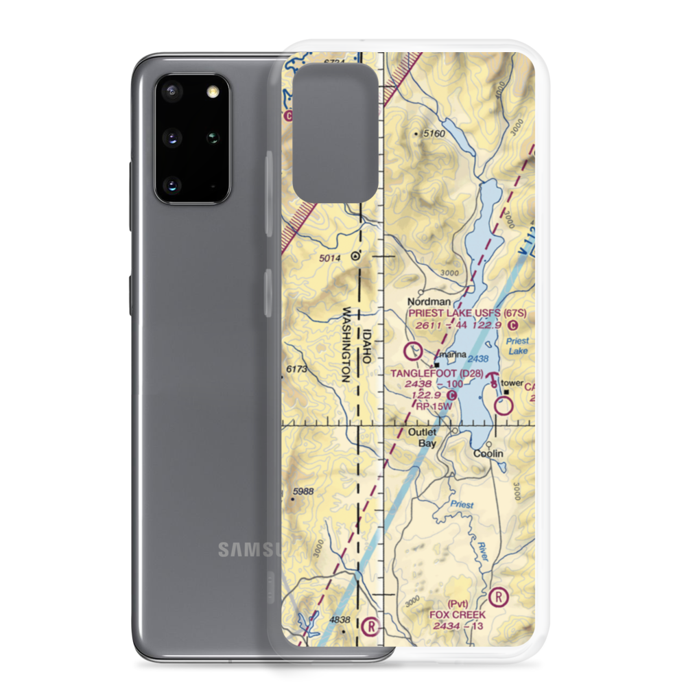 Priest Lake Usfs Airport (67S) VFR Sectional Samsung Case Samsung Galaxy S20 Plus model shown