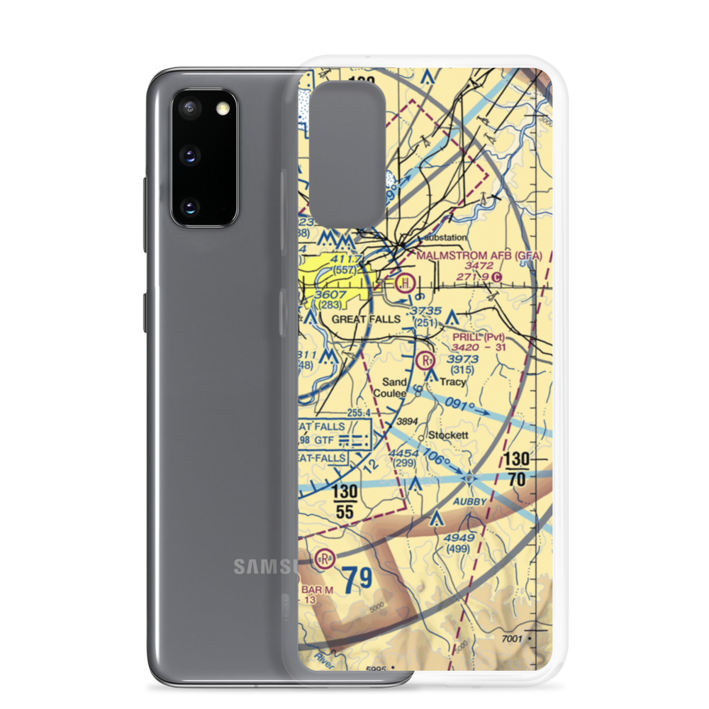 Prill Field (1MT7) VFR Sectional Samsung Case Samsung Galaxy S20 model shown