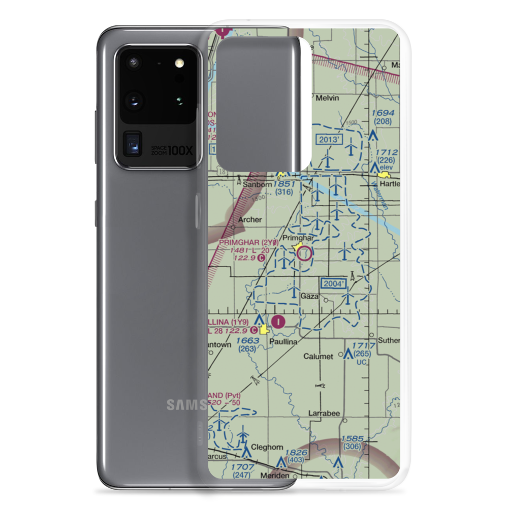 Primghar Airport (2Y0) VFR Sectional Samsung Case Samsung Galaxy S20 Ultra model shown