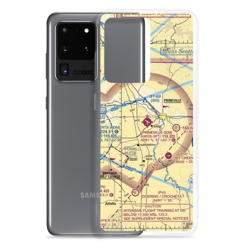 Prineville Airport (S39) VFR Sectional Samsung Case Samsung Galaxy S20 Ultra model shown