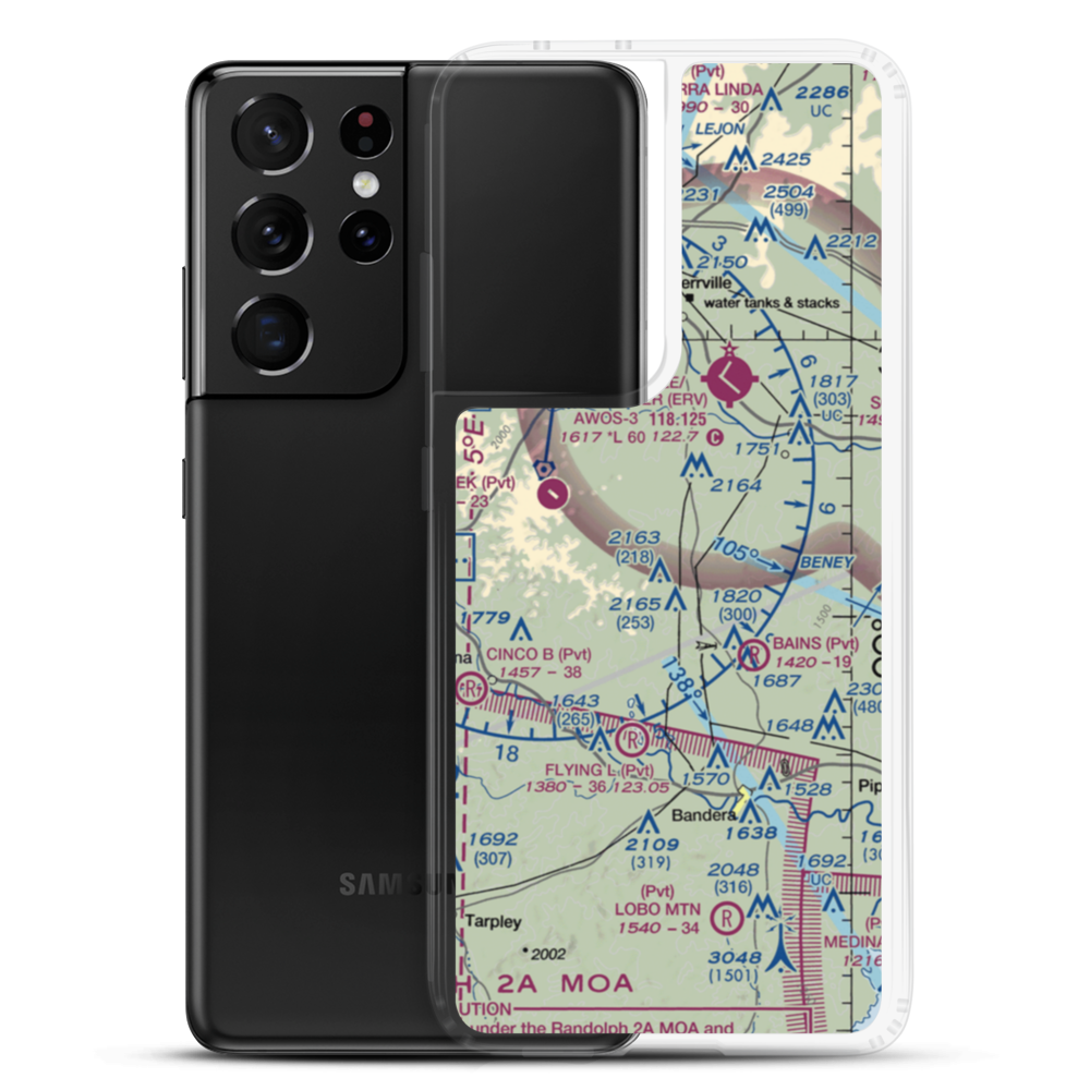 Prison Canyon Ranch Airport (US-0157) VFR Sectional Samsung Case Samsung Galaxy S21 Ultra model shown