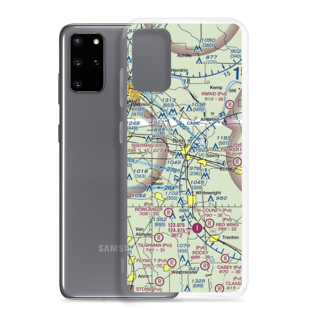 Pritchard Airport (99TE) VFR Sectional Samsung Case Samsung Galaxy S20 Plus model shown