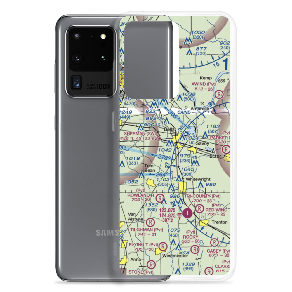 Pritchard Airport (99TE) VFR Sectional Samsung Case Samsung Galaxy S20 Ultra model shown
