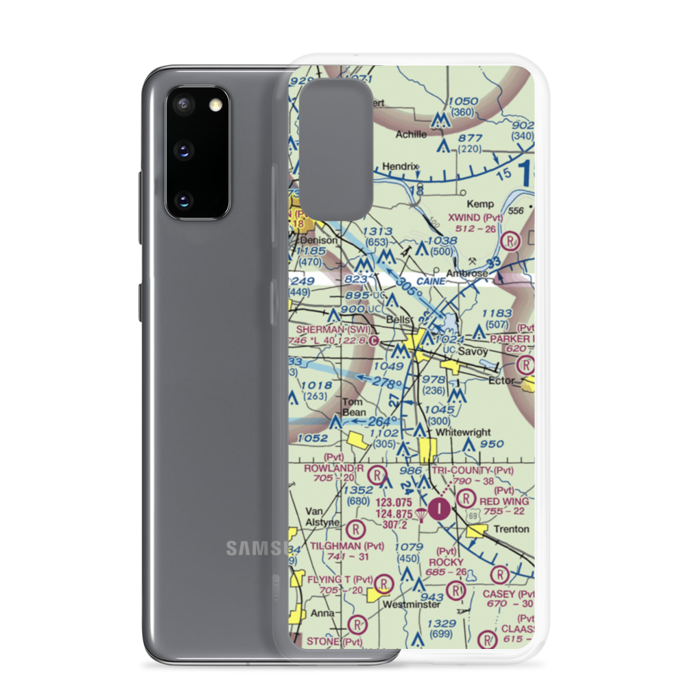 Pritchard Airport (99TE) VFR Sectional Samsung Case Samsung Galaxy S20 model shown