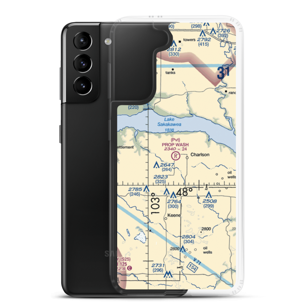 Prop Wash Field (ND25) VFR Sectional Samsung Case Samsung Galaxy S21 Plus model shown