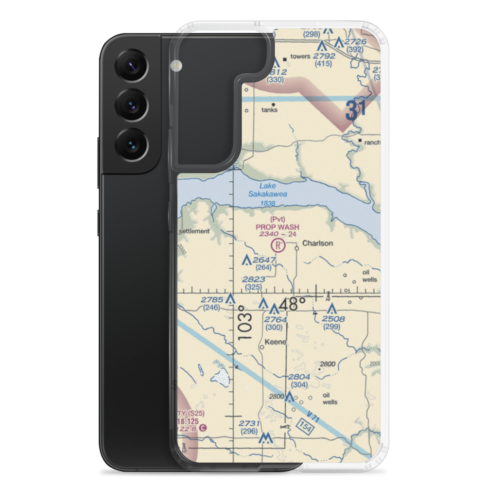 Prop Wash Field (ND25) VFR Sectional Samsung Case Samsung Galaxy S22 Plus model shown