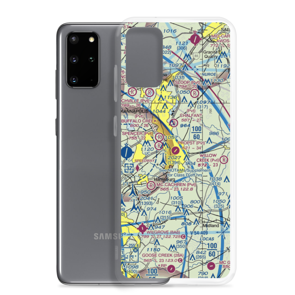 Propst Airport (NC19) VFR Sectional Samsung Case Samsung Galaxy S20 Plus model shown