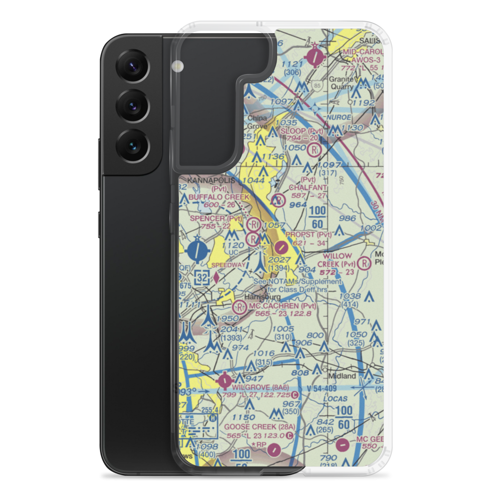 Propst Airport (NC19) VFR Sectional Samsung Case Samsung Galaxy S22 Plus model shown