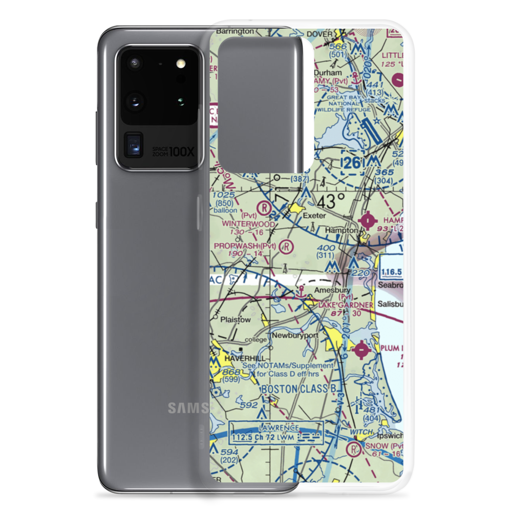 Propwash Airport (21NH) VFR Sectional Samsung Case Samsung Galaxy S20 Ultra model shown