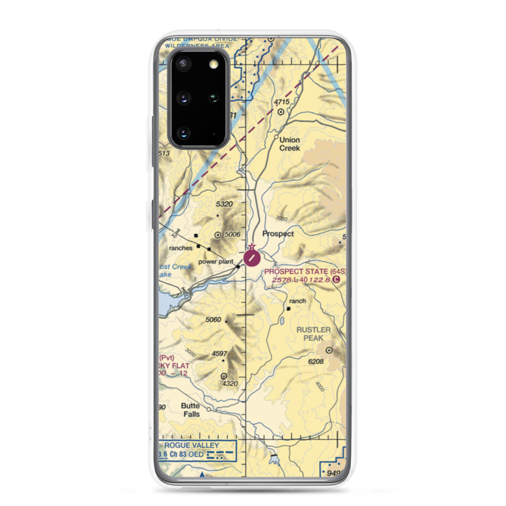 Prospect State Airport (64S) VFR Sectional Samsung Case Samsung Galaxy S20 Plus model shown