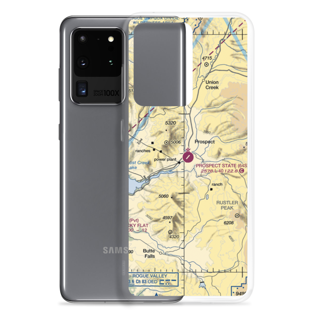 Prospect State Airport (64S) VFR Sectional Samsung Case Samsung Galaxy S20 Ultra model shown
