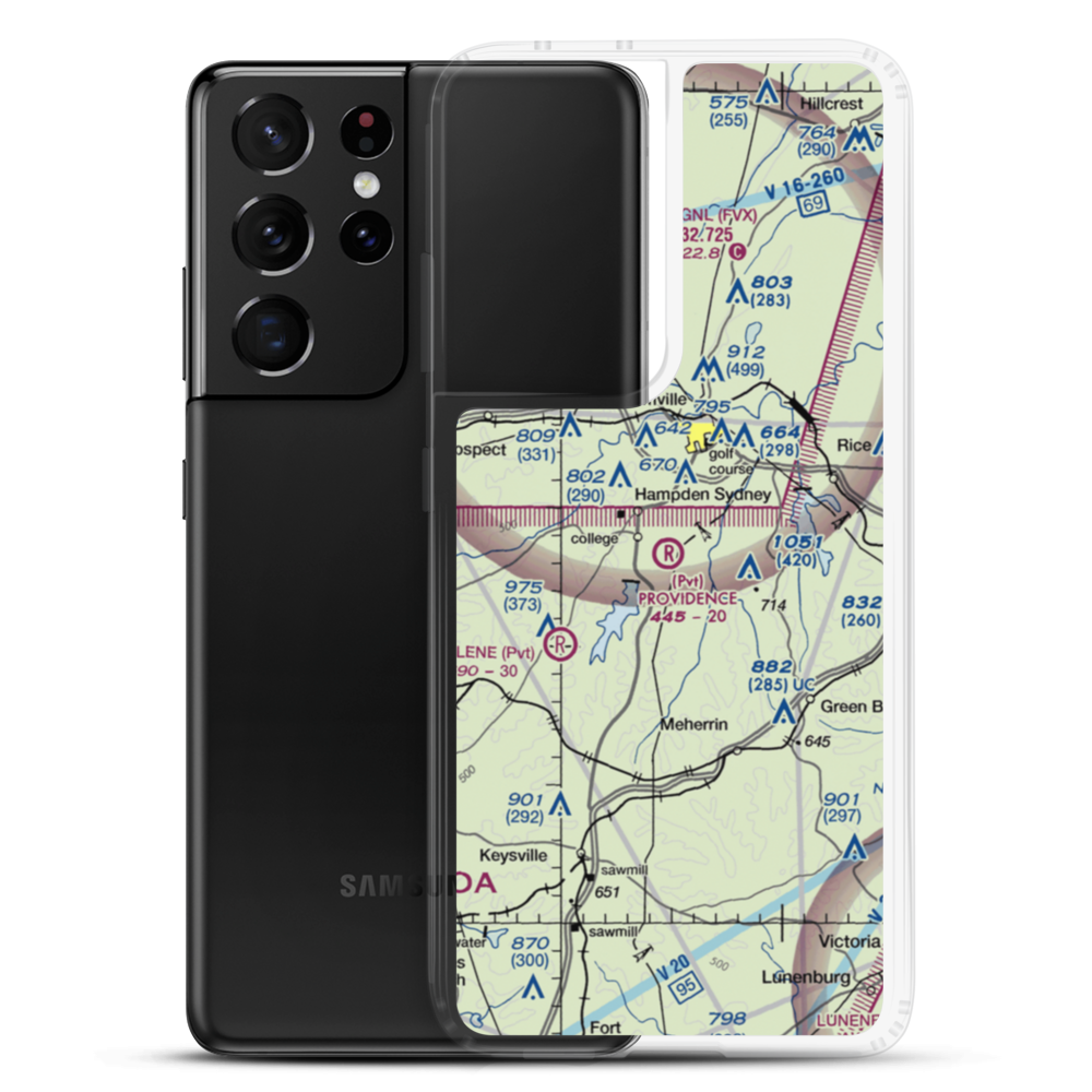 Providence Airport (05VA) VFR Sectional Samsung Case Samsung Galaxy S21 Ultra model shown