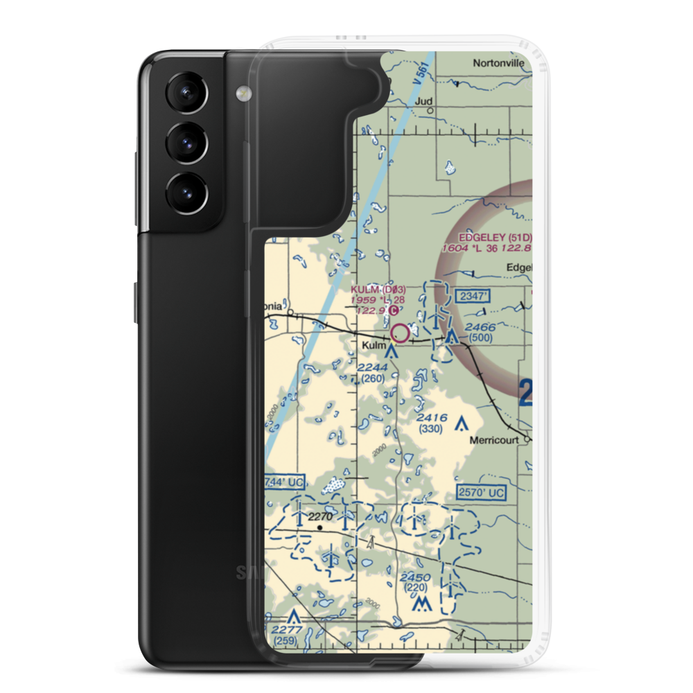 Pruetz Municipal Airport (5K9) VFR Sectional Samsung Case Samsung Galaxy S21 Plus model shown