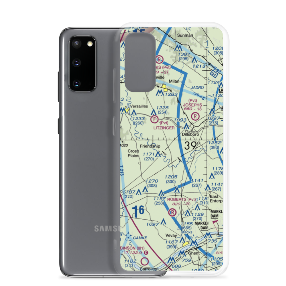 Pruss Airport (17IN) VFR Sectional Samsung Case Samsung Galaxy S20 model shown