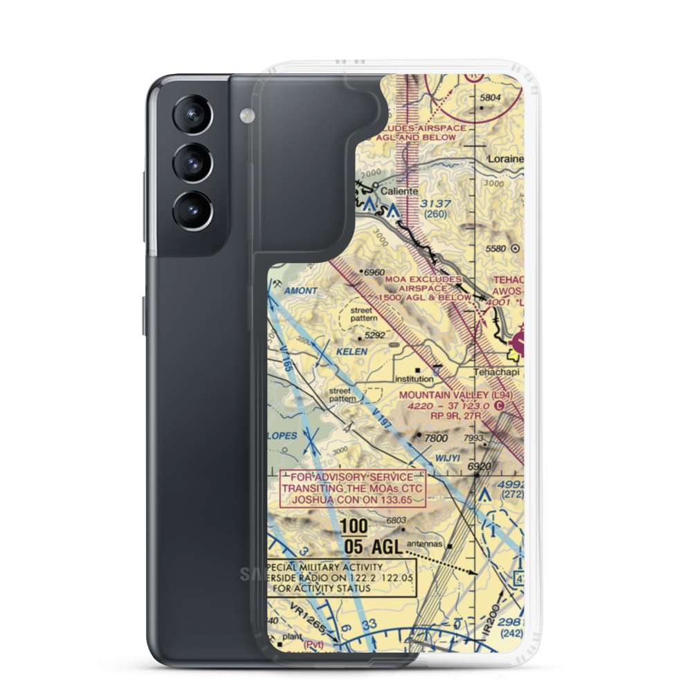 Psk Ranch Airport (9CA0) VFR Sectional Samsung Case Samsung Galaxy S21 model shown