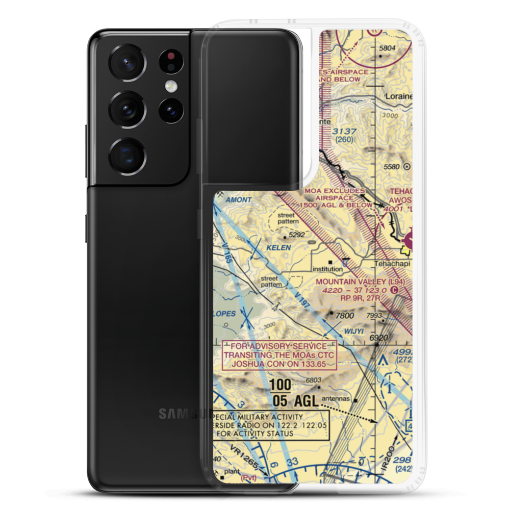 Psk Ranch Airport (9CA0) VFR Sectional Samsung Case Samsung Galaxy S21 Ultra model shown