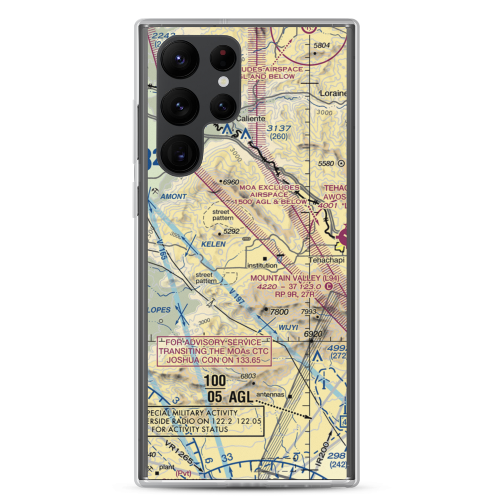 Psk Ranch Airport (9CA0) VFR Sectional Samsung Case Samsung Galaxy S22 Ultra model shown
