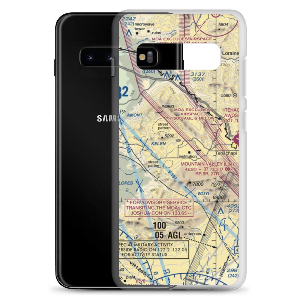 Psk Ranch Airport (9CA0) VFR Sectional Samsung Case Samsung Galaxy S10+ model shown