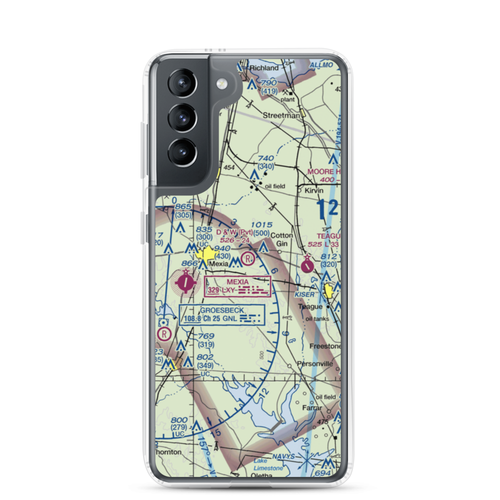 Pt Enterprise D&W Ranch Airport (11TS) VFR Sectional Samsung Case Samsung Galaxy S21 model shown