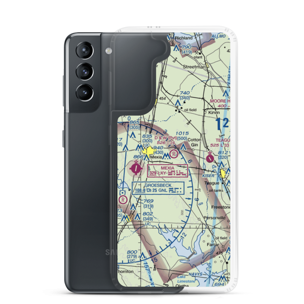 Pt Enterprise D&W Ranch Airport (11TS) VFR Sectional Samsung Case Samsung Galaxy S21 model shown