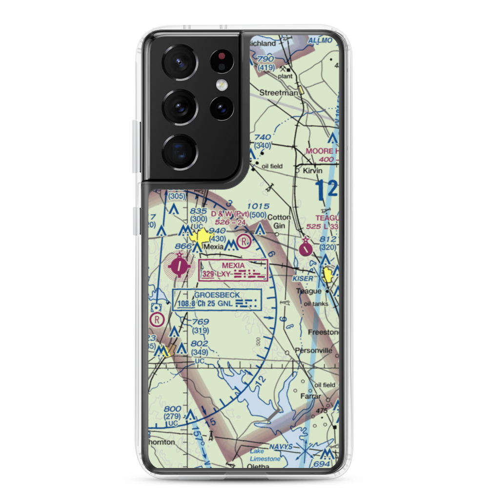 Pt Enterprise D&W Ranch Airport (11TS) VFR Sectional Samsung Case Samsung Galaxy S21 Ultra model shown