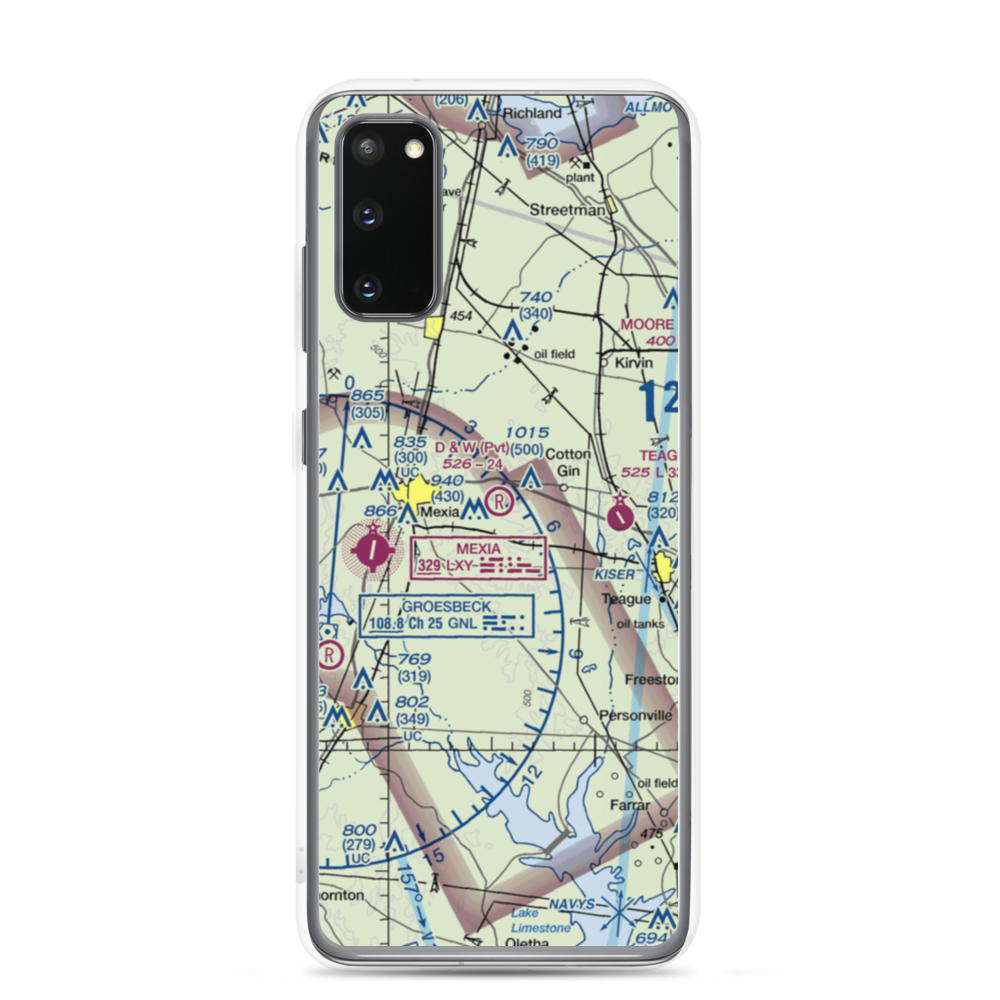 Pt Enterprise D&W Ranch Airport (11TS) VFR Sectional Samsung Case Samsung Galaxy S20 model shown