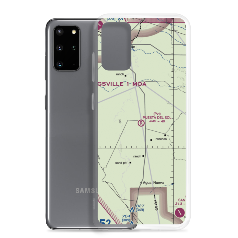 Puesta del Sol Airport (TA44) VFR Sectional Samsung Case Samsung Galaxy S20 Plus model shown