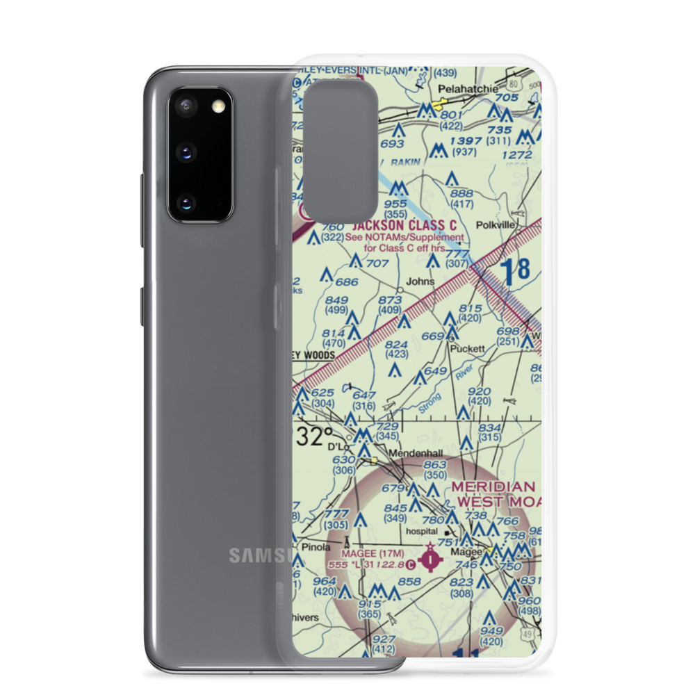 Puff Airpark (2MS7) VFR Sectional Samsung Case Samsung Galaxy S20 model shown