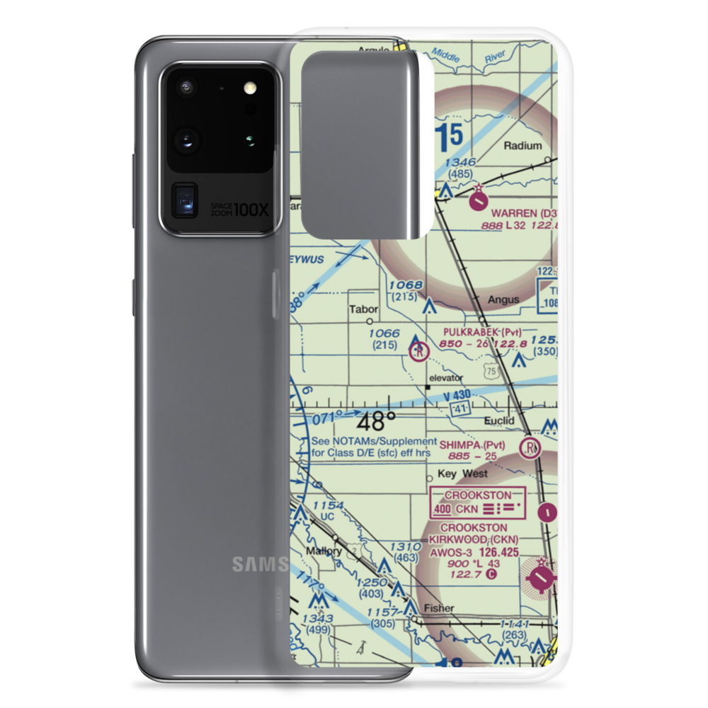 Pulkrabek Private Landing Field (MN06) VFR Sectional Samsung Case Samsung Galaxy S20 Ultra model shown