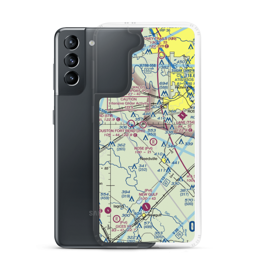 Purdy-Nielsen Memorial Airpark (3TS5) VFR Sectional Samsung Case Samsung Galaxy S21 model shown