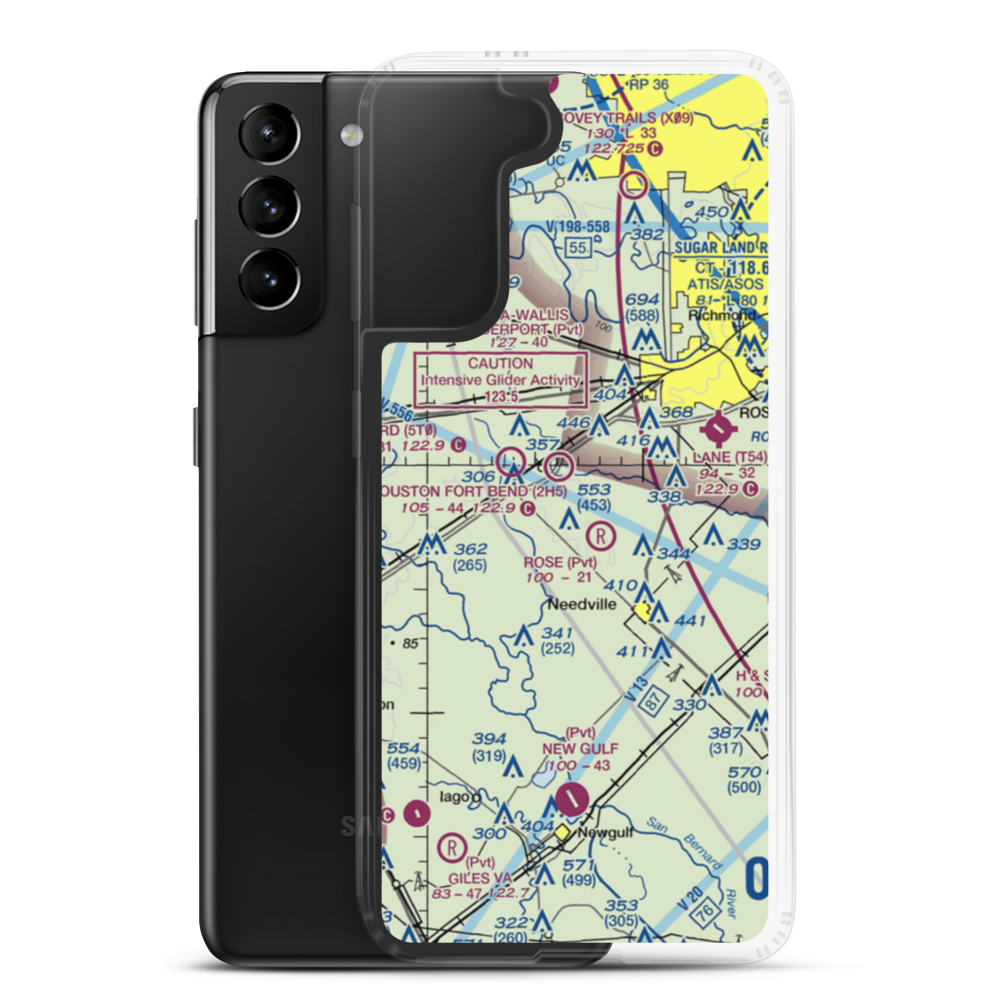 Purdy-Nielsen Memorial Airpark (3TS5) VFR Sectional Samsung Case Samsung Galaxy S21 Plus model shown