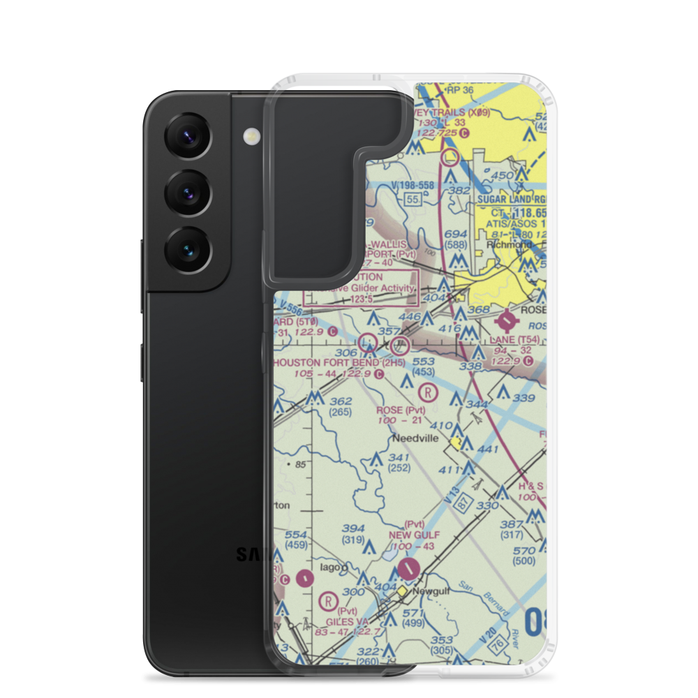 Purdy-Nielsen Memorial Airpark (3TS5) VFR Sectional Samsung Case Samsung Galaxy S22 model shown