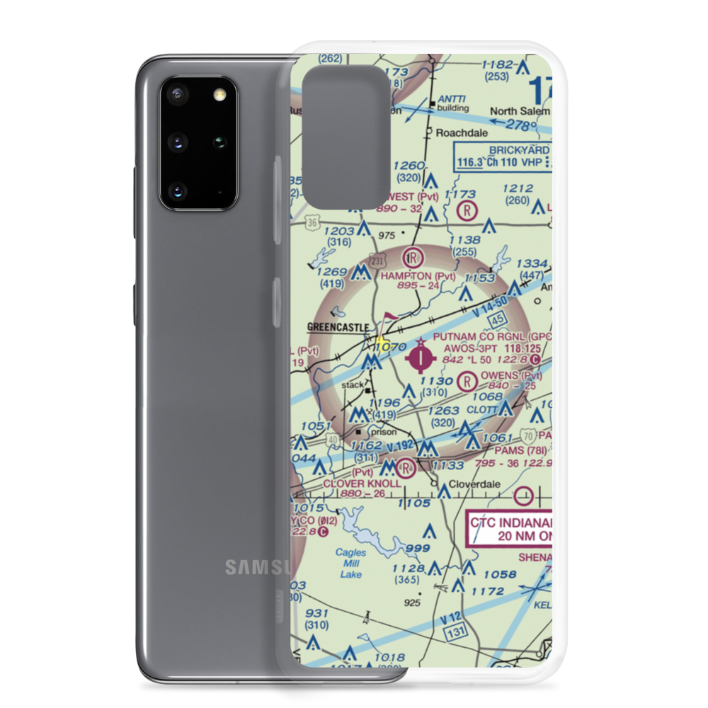 Putnam County Airport (GPC) VFR Sectional Samsung Case Samsung Galaxy S20 Plus model shown