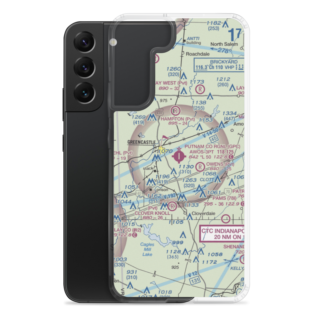 Putnam County Airport (GPC) VFR Sectional Samsung Case Samsung Galaxy S22 Plus model shown