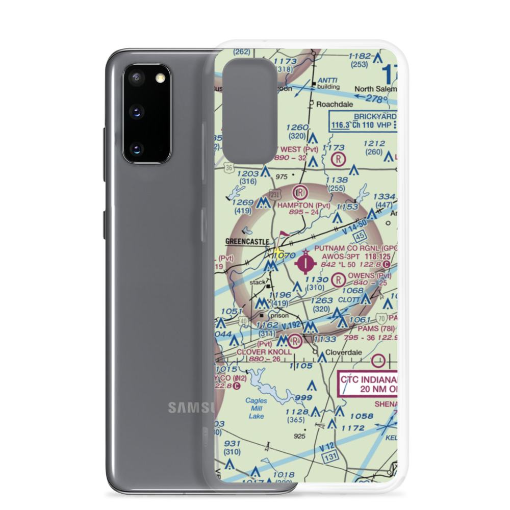 Putnam County Airport (GPC) VFR Sectional Samsung Case Samsung Galaxy S20 model shown