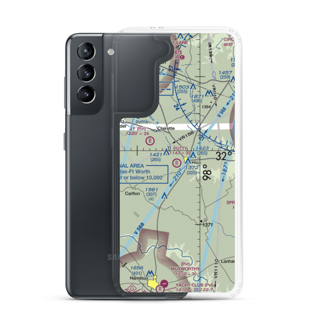 Putty Ranch Airport (TA78) VFR Sectional Samsung Case Samsung Galaxy S21 model shown