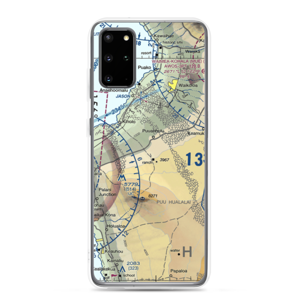 Puu Waa Waa Ranch Airport (HI13) VFR Sectional Samsung Case Samsung Galaxy S20 Plus model shown