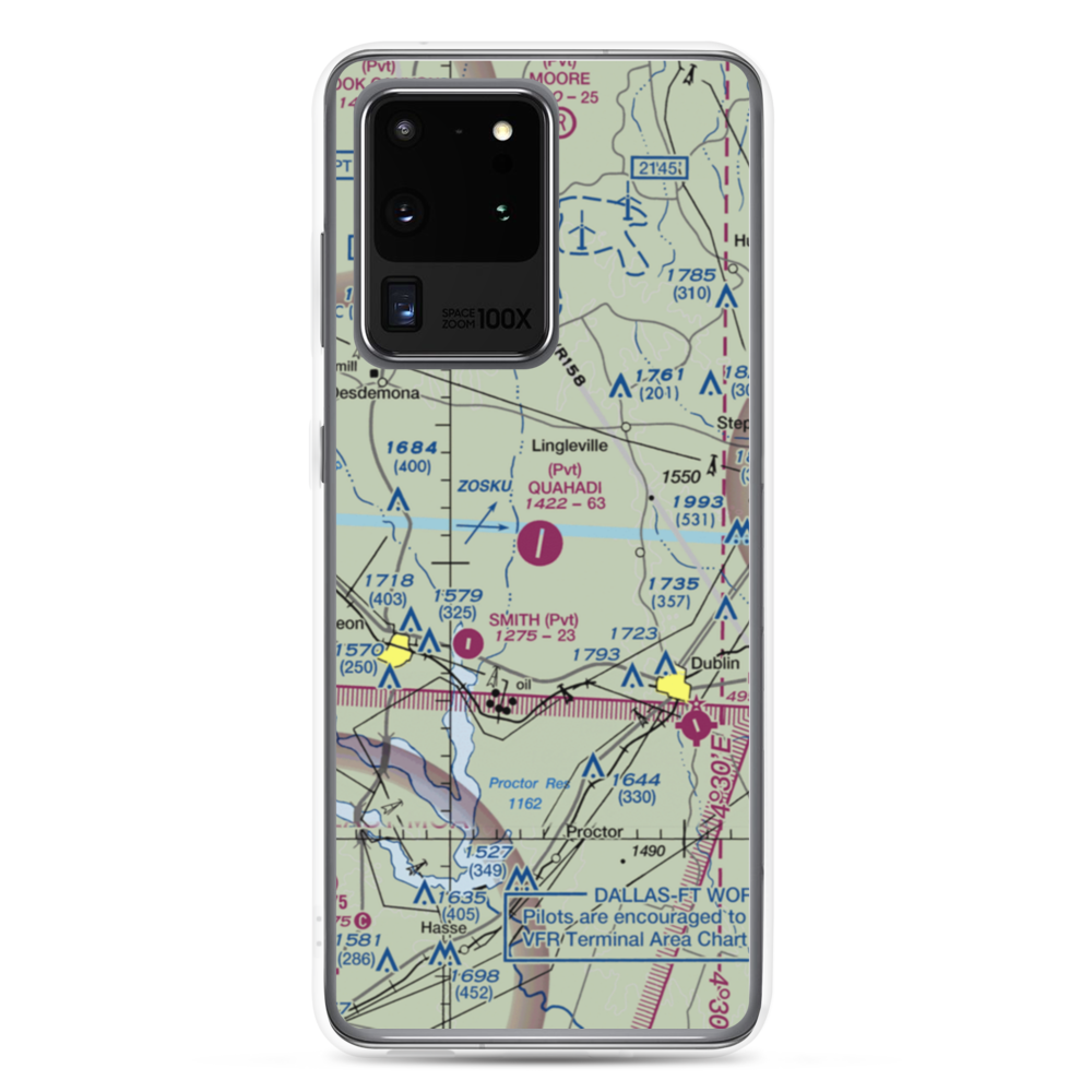 Quahadi Ranch Airport (17XS) VFR Sectional Samsung Case Samsung Galaxy S20 Ultra model shown