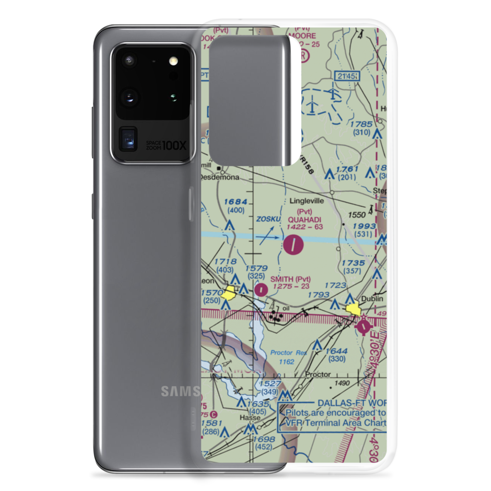 Quahadi Ranch Airport (17XS) VFR Sectional Samsung Case Samsung Galaxy S20 Ultra model shown