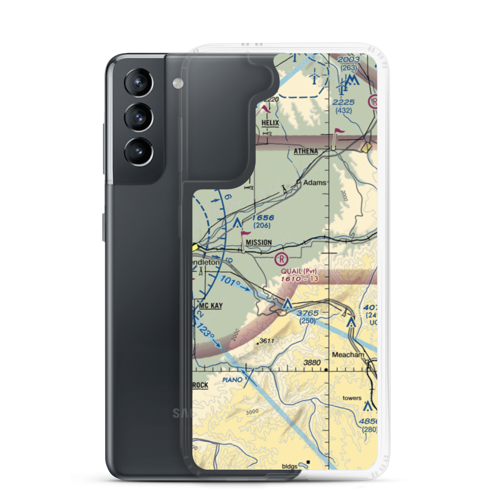 Quail Field (OG42) VFR Sectional Samsung Case Samsung Galaxy S21 model shown